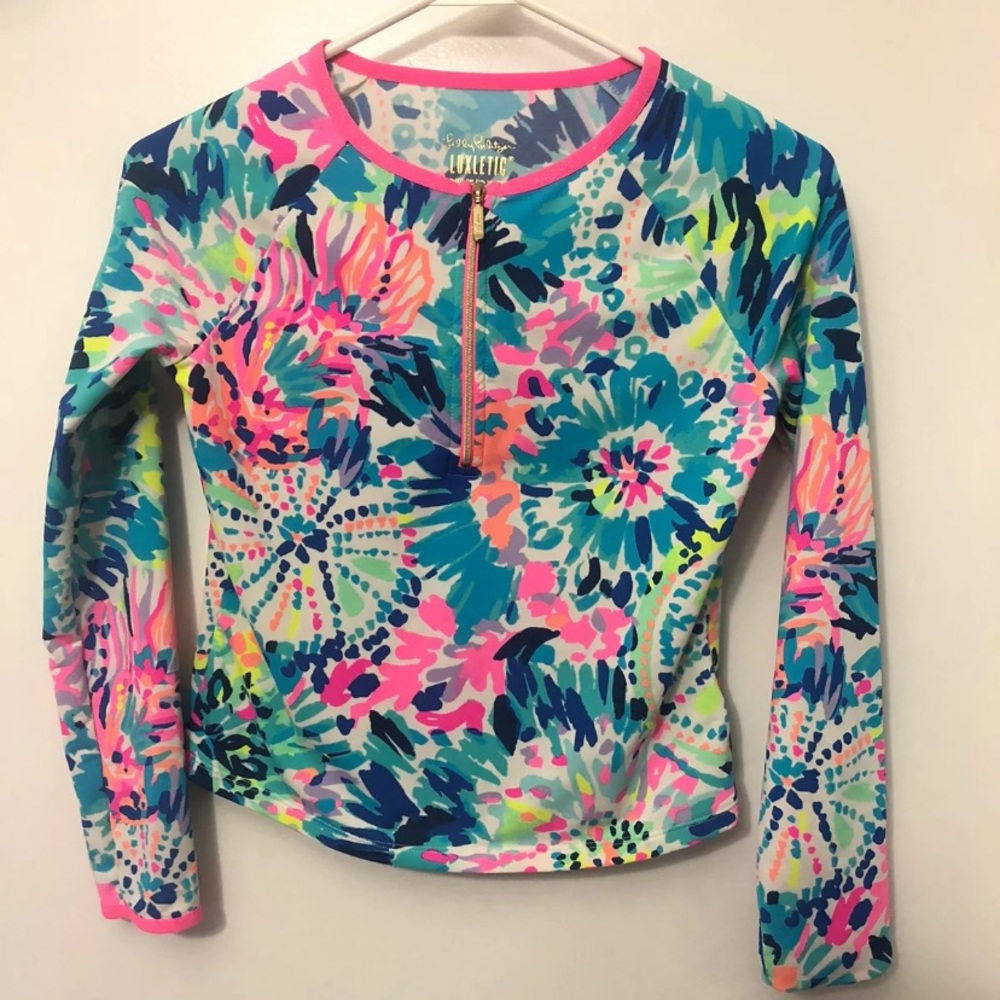Lilly Pulitzer Luxletic top girls 12-14